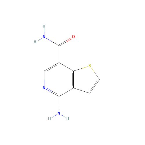 4-aminothieno[3,2-c]pyridine-7-carboxamide (CAS: 55040-50-1) - Chemical Structure and Molecular Formula 