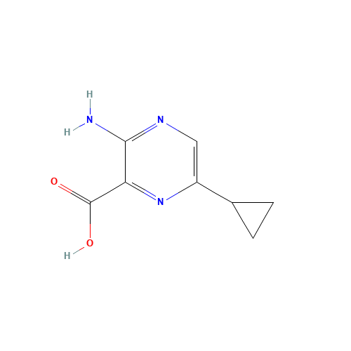 3-amino-6-cyclopropylpyrazine-2-carboxylic acid (CAS: 2060-08-4) - Related Chemical Product