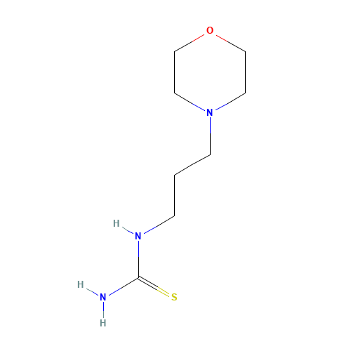 3-morpholin-4-ylpropylthiourea (CAS: 79489-34-2) - Chemical Structure and Molecular Formula 