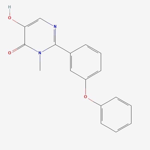 5-hydroxy-3-methyl-2-(3-phenoxyphenyl)pyrimidin-4-one (CAS: 1333240-02-0) - Chemical Structure and Molecular Formula 