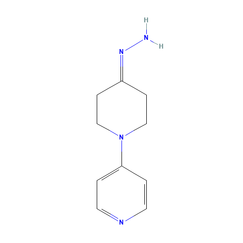 (1-pyridin-4-ylpiperidin-4-ylidene)hydrazine (CAS: 315494-42-9) - Chemical Structure and Molecular Formula 