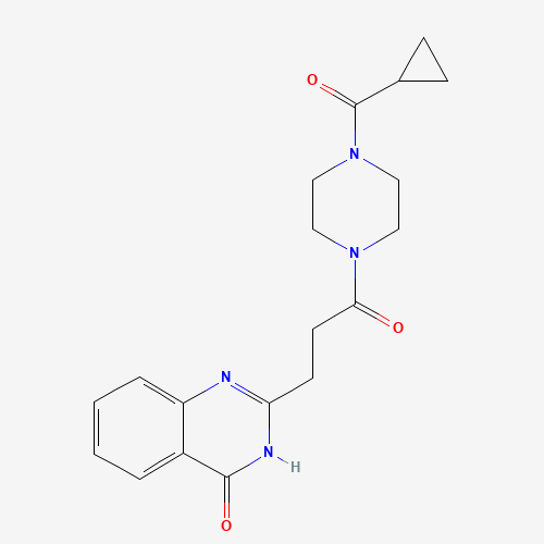 2-[3-[4-(cyclopropanecarbonyl)piperazin-1-yl]-3-oxopropyl]-1H-quinazolin-4-one (CAS: 930665-92-2) - Related Chemical Product
