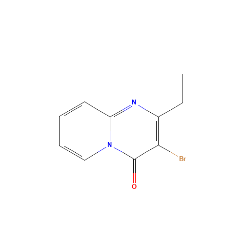 3-bromo-2-ethylpyrido[1,2-a]pyrimidin-4-one (CAS: 918422-47-6) - Chemical Structure and Molecular Formula 