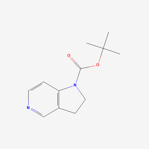 tert-butyl 2,3-dihydropyrrolo[3,2-c]pyridine-1-carboxylate (CAS: 219834-81-8) - Chemical Structure and Molecular Formula 
