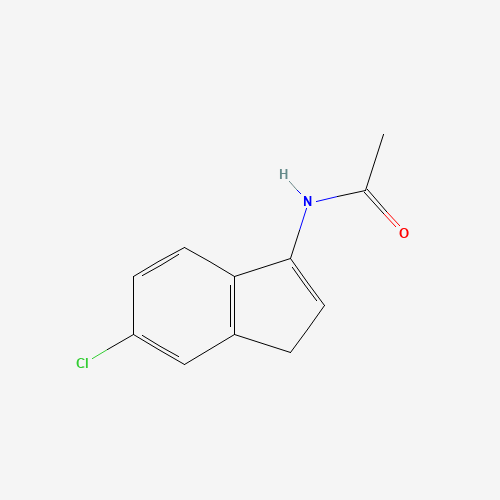 N-(5-chloro-3H-inden-1-yl)acetamide (CAS: 280105-01-3) - Chemical Structure and Molecular Formula 