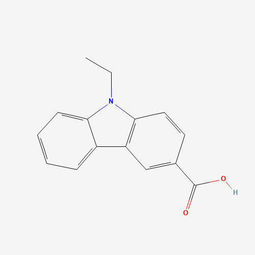 9-ethylcarbazole-3-carboxylic acid (CAS: 57102-98-4) - Chemical Structure and Molecular Formula 