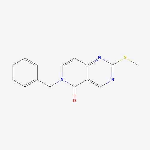 6-benzyl-2-methylsulfanylpyrido[4,3-d]pyrimidin-5-one (CAS: 901865-07-4) - Chemical Structure and Molecular Formula 