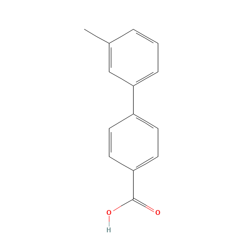 4-(3-methylphenyl)benzoic acid (CAS: 5728-33-6) - Chemical Structure and Molecular Formula 
