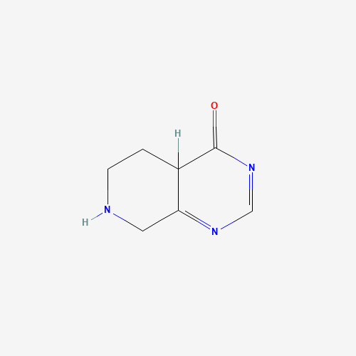 5,6,7,8-tetrahydro-4aH-pyrido[3,4-d]pyrimidin-4-one (CAS: 1209782-72-8) - Chemical Structure and Molecular Formula 