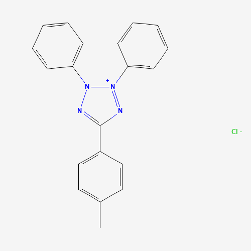 5-(4-methylphenyl)-2,3-diphenyltetrazol-2-ium;chloride (CAS: 16755-66-1) - Chemical Structure and Molecular Formula 