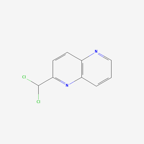 2-(dichloromethyl)-1,5-naphthyridine (CAS: 1521138-53-3) - Chemical Structure and Molecular Formula 