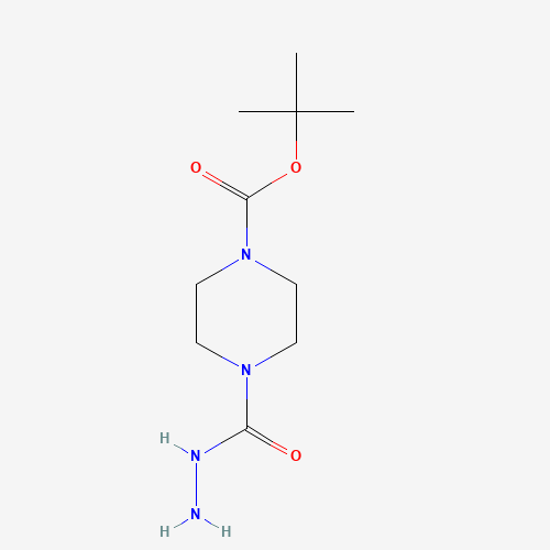 tert-butyl 4-(hydrazinecarbonyl)piperazine-1-carboxylate (CAS: 874842-90-7) - Chemical Structure and Molecular Formula 
