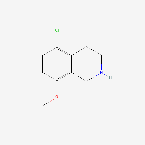 5-chloro-8-methoxy-1,2,3,4-tetrahydroisoquinoline (CAS: 1280291-52-2) - Chemical Structure and Molecular Formula 