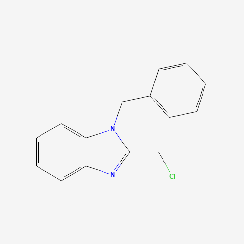 1-benzyl-2-(chloromethyl)benzimidazole (CAS: 7192-00-9) - Chemical Structure and Molecular Formula 