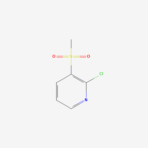 2-chloro-3-methylsulfonylpyridine (CAS: 70682-09-6) - Chemical Structure and Molecular Formula 