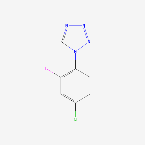 1-(4-chloro-2-iodophenyl)tetrazole (CAS: 942316-74-7) - Chemical Structure and Molecular Formula 