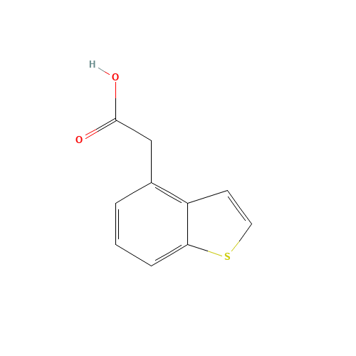 2-(1-benzothiophen-4-yl)acetic acid (CAS: 2635-75-8) - Chemical Structure and Molecular Formula 
