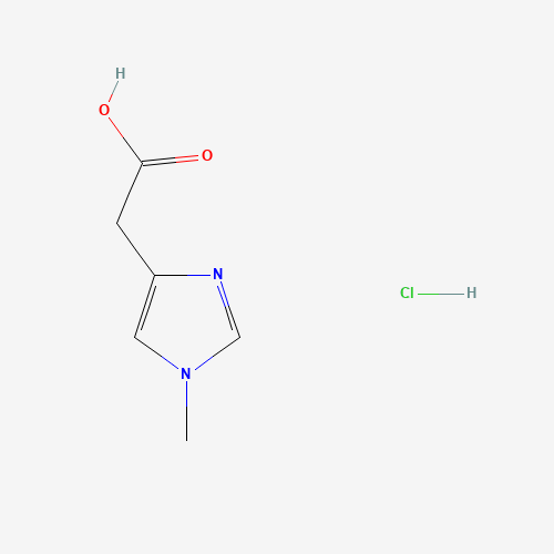 2-(1-methylimidazol-4-yl)acetic acid;hydrochloride (CAS: 35454-39-8) - Chemical Structure and Molecular Formula 