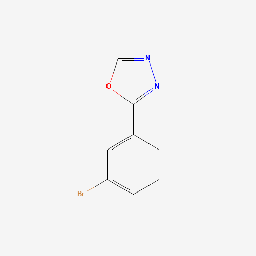 2-(3-bromophenyl)-1,3,4-oxadiazole (CAS: 5378-34-7) - Chemical Structure and Molecular Formula 