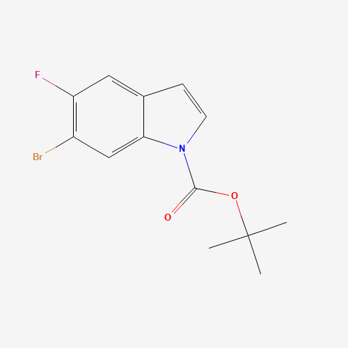 tert-butyl 6-bromo-5-fluoroindole-1-carboxylate (CAS: 1248585-71-8) - Chemical Structure and Molecular Formula 