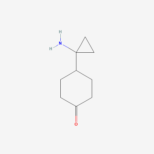 4-(1-aminocyclopropyl)cyclohexan-1-one (CAS: 1206229-26-6) - Chemical Structure and Molecular Formula 