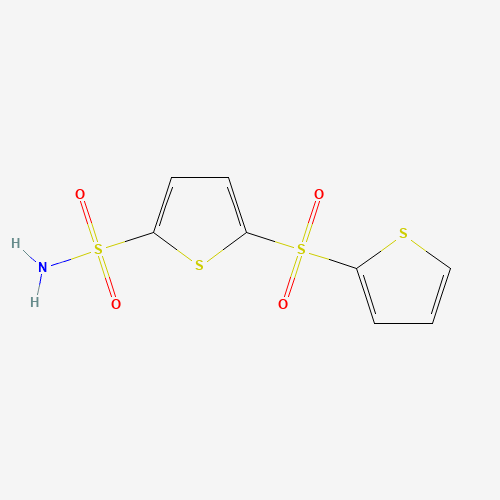 5-thiophen-2-ylsulfonylthiophene-2-sulfonamide (CAS: 63033-66-9) - Chemical Structure and Molecular Formula 