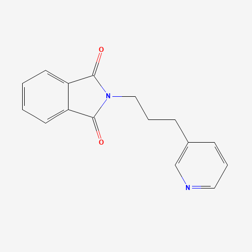 2-(3-pyridin-3-ylpropyl)isoindole-1,3-dione (CAS: 84200-00-0) - Chemical Structure and Molecular Formula 