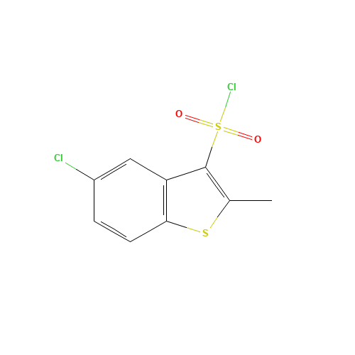 5-chloro-2-methyl-1-benzothiophene-3-sulfonyl chloride (CAS: 220432-04-2) - Related Chemical Product