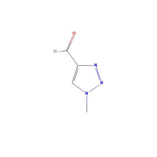 1-methyltriazole-4-carbaldehyde (CAS: 16681-69-9) - Chemical Structure and Molecular Formula 