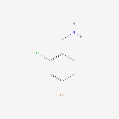 (4-bromo-2-chlorophenyl)methanamine (CAS: 771574-32-4) - Chemical Structure and Molecular Formula 