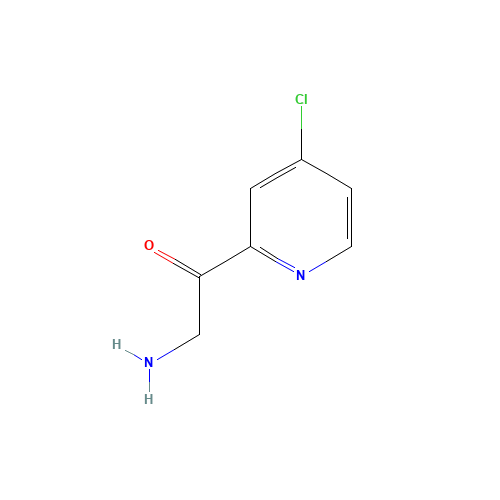 2-amino-1-(4-chloropyridin-2-yl)ethanone (CAS: 1278596-14-7) - Chemical Structure and Molecular Formula 