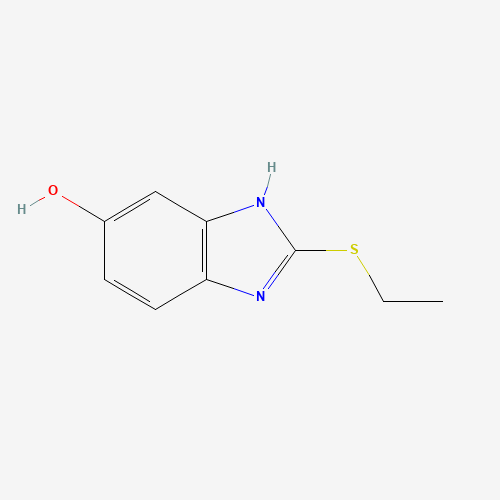 2-ethylsulfanyl-3H-benzimidazol-5-ol (CAS: 439085-88-8) - Chemical Structure and Molecular Formula 