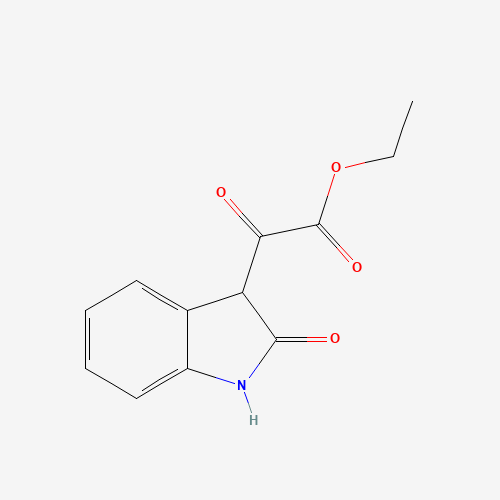 ethyl 2-oxo-2-(2-oxo-1,3-dihydroindol-3-yl)acetate (CAS: 65112-88-1) - Chemical Structure and Molecular Formula 