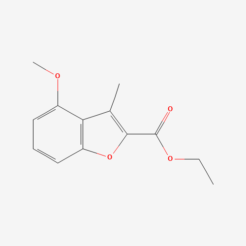 ethyl 4-methoxy-3-methyl-1-benzofuran-2-carboxylate (CAS: 3781-71-3) - Chemical Structure and Molecular Formula 