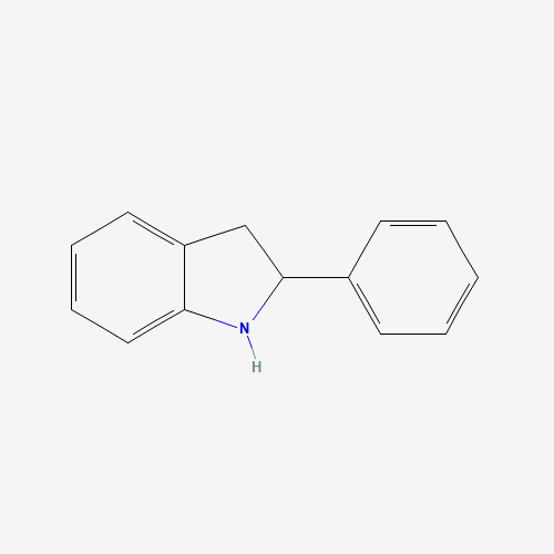 2-phenyl-2,3-dihydro-1H-indole (CAS: 26216-91-1) - Chemical Structure and Molecular Formula 