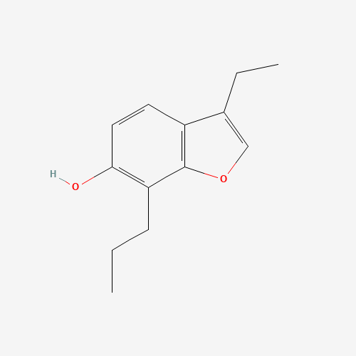 3-ethyl-7-propyl-1-benzofuran-6-ol (CAS: 194855-41-9) - Chemical Structure and Molecular Formula 