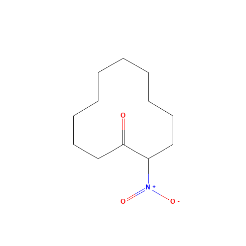 2-nitrocyclododecan-1-one (CAS: 13154-31-9) - Chemical Structure and Molecular Formula 