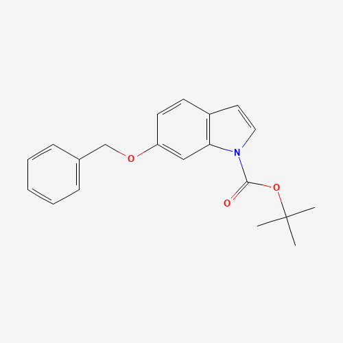 tert-butyl 6-phenylmethoxyindole-1-carboxylate (CAS: 933474-39-6) - Chemical Structure and Molecular Formula 