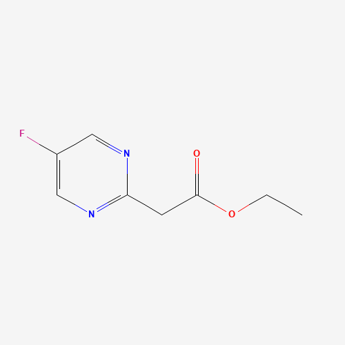ethyl 2-(5-fluoropyrimidin-2-yl)acetate (CAS: 1196151-66-2) - Chemical Structure and Molecular Formula 