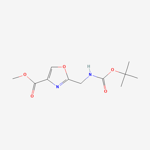 methyl 2-[[(2-methylpropan-2-yl)oxycarbonylamino]methyl]-1,3-oxazole-4-carboxylate (CAS: 182120-89-4) - Related Chemical Product