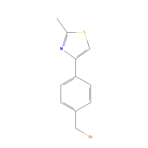 4-[4-(bromomethyl)phenyl]-2-methyl-1,3-thiazole (CAS: 857283-95-5) - Related Chemical Product
