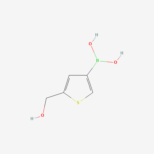[5-(hydroxymethyl)thiophen-3-yl]boronic acid (CAS: 1268683-45-9) - Chemical Structure and Molecular Formula 