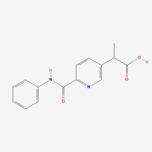 2-[6-(phenylcarbamoyl)pyridin-3-yl]propanoic acid (CAS: 1419603-12-5) - Related Chemical Product