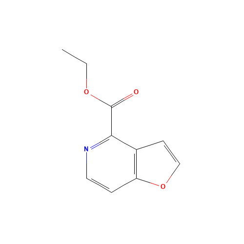 ethyl furo[3,2-c]pyridine-4-carboxylate (CAS: 190957-88-1) - Chemical Structure and Molecular Formula 