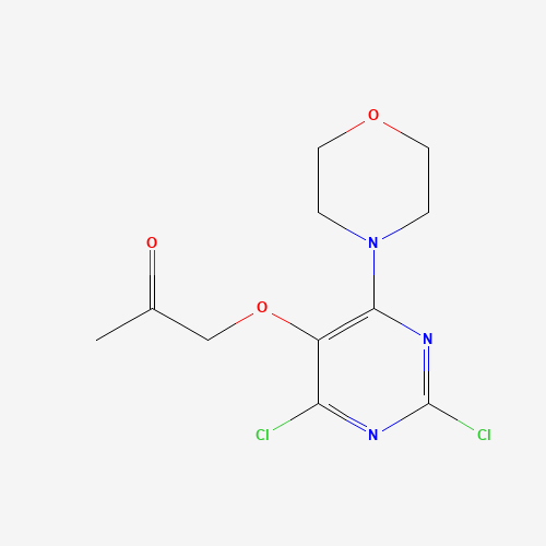 1-(2,4-dichloro-6-morpholin-4-ylpyrimidin-5-yl)oxypropan-2-one (CAS: 1572048-36-2) - Related Chemical Product