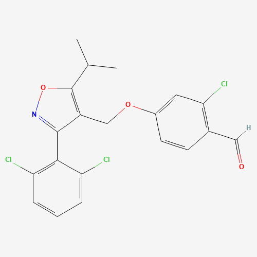 2-chloro-4-[[3-(2,6-dichlorophenyl)-5-propan-2-yl-1,2-oxazol-4-yl]methoxy]benzaldehyde (CAS: 278597-32-3) - Related Chemical Product