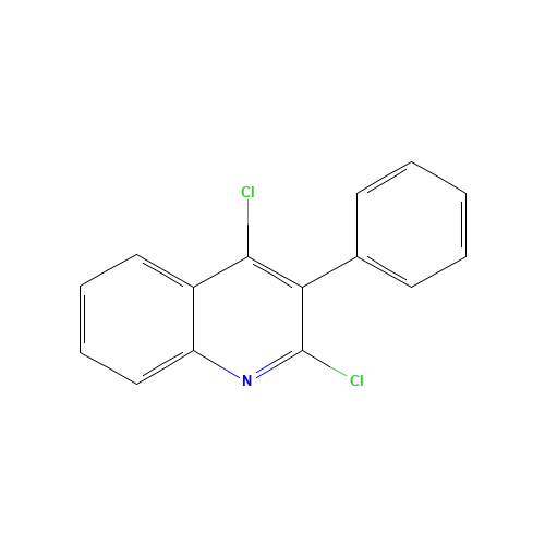 2,4-dichloro-3-phenylquinoline (CAS: 108832-15-1) - Chemical Structure and Molecular Formula 