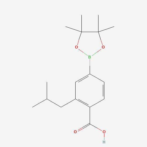 2-(2-methylpropyl)-4-(4,4,5,5-tetramethyl-1,3,2-dioxaborolan-2-yl)benzoic acid (CAS: 890839-13-1) - Related Chemical Product
