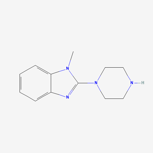 1-methyl-2-piperazin-1-ylbenzimidazole (CAS: 137898-68-1) - Chemical Structure and Molecular Formula 