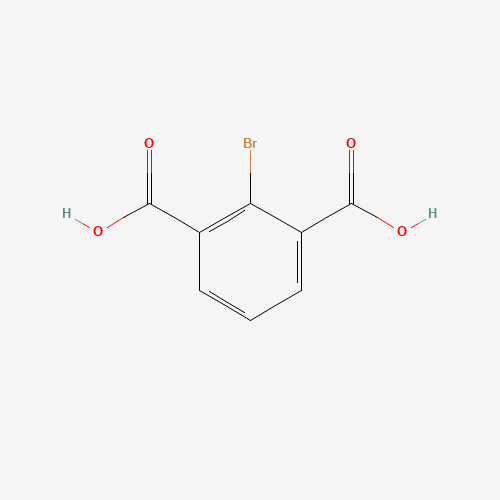 2-bromobenzene-1,3-dicarboxylic acid (CAS: 22433-91-6) - Chemical Structure and Molecular Formula 